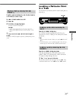 Preview for 25 page of Sony MDS-JE530 - Md Player Operating Instructions Manual