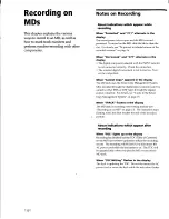 Preview for 14 page of Sony MDS-JE630 Operating Instructions Manual