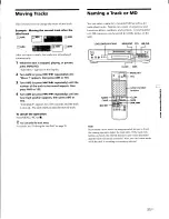 Preview for 35 page of Sony MDS-JE630 Operating Instructions Manual