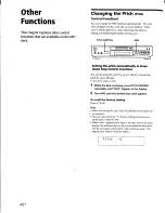 Preview for 40 page of Sony MDS-JE630 Operating Instructions Manual