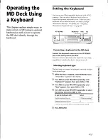 Preview for 45 page of Sony MDS-JE630 Operating Instructions Manual