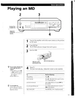 Preview for 11 page of Sony MDS-JE700 - Mini Disc Player Operating Instructions Manual