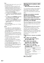 Preview for 14 page of Sony MDS-JE780 Operating Instructions Manual