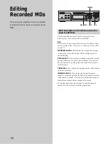 Preview for 28 page of Sony MDS-M100 - Md Player Operating Instructions Manual