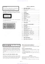 Предварительный просмотр 2 страницы Sony MDS-MX101 Service Manual