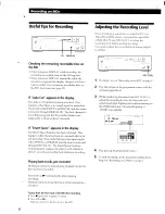 Preview for 8 page of Sony MDS-S35 - Minidisc Digital Audio System Operating Instructions Manual