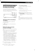 Preview for 9 page of Sony MDS-S35 - Minidisc Digital Audio System Operating Instructions Manual