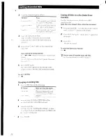 Preview for 20 page of Sony MDS-S35 - Minidisc Digital Audio System Operating Instructions Manual