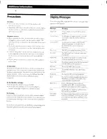 Preview for 21 page of Sony MDS-S35 - Minidisc Digital Audio System Operating Instructions Manual