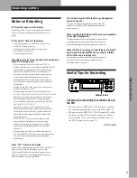 Preview for 9 page of Sony MDS-S37 - Mini Disc Player Operating Instructions Manual