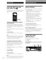 Preview for 20 page of Sony MDS-S37 - Mini Disc Player Operating Instructions Manual