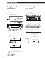 Предварительный просмотр 24 страницы Sony MDS-S37 - Mini Disc Player Operating Instructions Manual