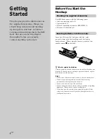 Preview for 4 page of Sony MDS-S40 Operating Instructions Manual