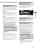 Preview for 17 page of Sony MDS-S40 Operating Instructions Manual