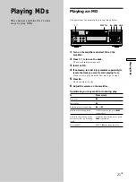 Preview for 21 page of Sony MDS-S40 Operating Instructions Manual