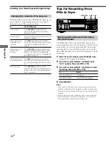 Preview for 26 page of Sony MDS-S40 Operating Instructions Manual