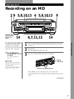 Предварительный просмотр 7 страницы Sony MDS-W1 Operating Instructions Manual