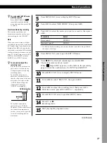 Предварительный просмотр 9 страницы Sony MDS-W1 Operating Instructions Manual