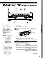 Предварительный просмотр 11 страницы Sony MDS-W1 Operating Instructions Manual