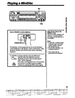 Предварительный просмотр 15 страницы Sony MDX-100 Operating Instructions Manual