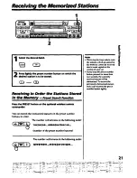 Предварительный просмотр 21 страницы Sony MDX-100 Operating Instructions Manual