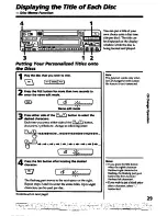 Предварительный просмотр 29 страницы Sony MDX-100 Operating Instructions Manual