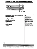 Предварительный просмотр 46 страницы Sony MDX-100 Operating Instructions Manual