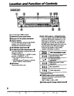 Предварительный просмотр 8 страницы Sony MDX-400 Operating Instructions Manual