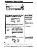 Предварительный просмотр 18 страницы Sony MDX-400 Operating Instructions Manual