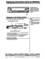 Предварительный просмотр 22 страницы Sony MDX-400 Operating Instructions Manual