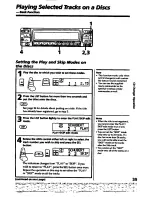 Предварительный просмотр 39 страницы Sony MDX-400 Operating Instructions Manual