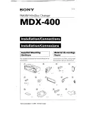 Предварительный просмотр 121 страницы Sony MDX-400 Operating Instructions Manual