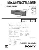 Sony MDX-C5960R Service Manual предпросмотр