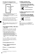 Предварительный просмотр 8 страницы Sony MDX-C5970 Operating Instructions Manual