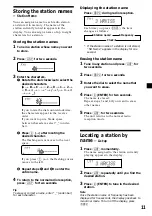 Предварительный просмотр 11 страницы Sony MDX-C5970 Operating Instructions Manual