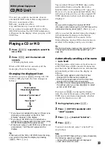 Предварительный просмотр 19 страницы Sony MDX-C5970R Operating Instructions Manual