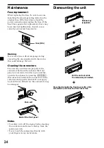 Предварительный просмотр 24 страницы Sony MDX-C5970R Operating Instructions Manual