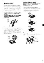 Предварительный просмотр 3 страницы Sony MDX-C6400R Operating Instructions Manual