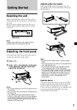 Предварительный просмотр 7 страницы Sony MDX-C6400R Operating Instructions Manual