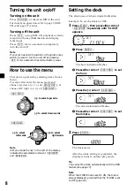 Предварительный просмотр 8 страницы Sony MDX-C6400R Operating Instructions Manual