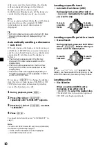 Предварительный просмотр 10 страницы Sony MDX-C6400R Operating Instructions Manual