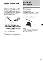 Предварительный просмотр 25 страницы Sony MDX-C6400R Operating Instructions Manual