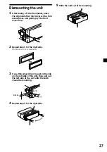 Предварительный просмотр 27 страницы Sony MDX-C6400R Operating Instructions Manual