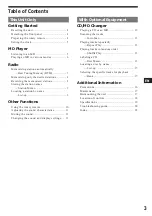 Preview for 3 page of Sony MDX-C670 Operating Instruction