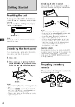 Предварительный просмотр 4 страницы Sony MDX-C670 Operating Instruction