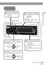 Preview for 13 page of Sony MDX-C7400X (Japanese) Operating Instructions Manual