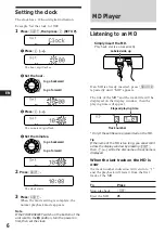 Предварительный просмотр 6 страницы Sony MDX-C7900 Operating Instructions Manual