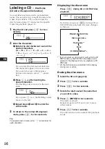 Предварительный просмотр 16 страницы Sony MDX-C7900 Operating Instructions Manual