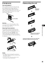 Предварительный просмотр 19 страницы Sony MDX-C7900 Operating Instructions Manual