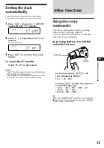 Предварительный просмотр 15 страницы Sony MDX-C7900R Operating Instructions Manual